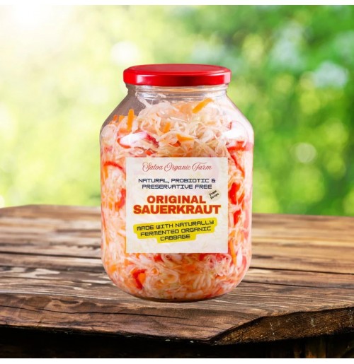 *Sauerkraut - Flavourful and Gut Friendly  (380gms, Satva Farm)